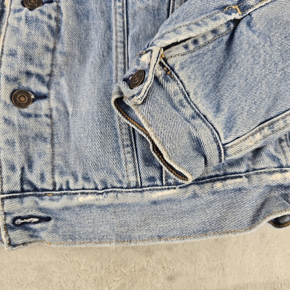 Levi's Men's Standard Trucker Sherpa Lined Denim Jacket 70520 Sz S Type III - Picture 6 of 16